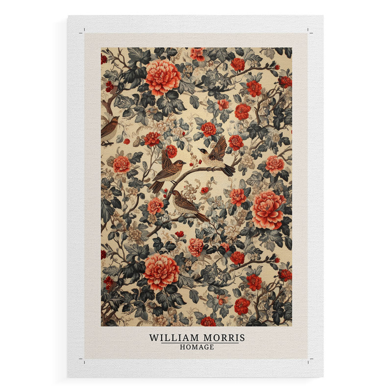 La série CCLIV de William Morris - impression sur toile seulement - non encadrée, H 27 po x l 18 po