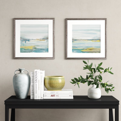 Lewbeach - ensemble de 2 reproductions d'aquarelles