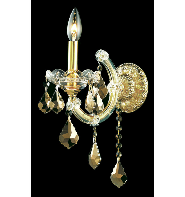 Stockard Wall Sconces, Gold, Royal Cut, Golden Teak Smoky