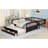 Twin-Over-Full Bunk Bed With Twin Trundle And Drawers, Sturdy Pine Wood Construction For Family Bedrooms-1696127564