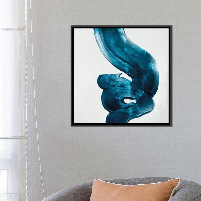 « outside ii », impression sur toile, H 18 po x l 18 po x P 1,5 po, Toile avec cadre flottant noir, Pas de tapis