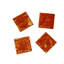 Set Of 4 Square Coasters Resin Dia 3.9"-993555780