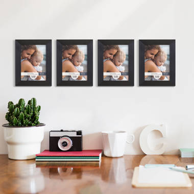 Wexford Home Grooved 4 in. x 6 in. Black Picture Frame