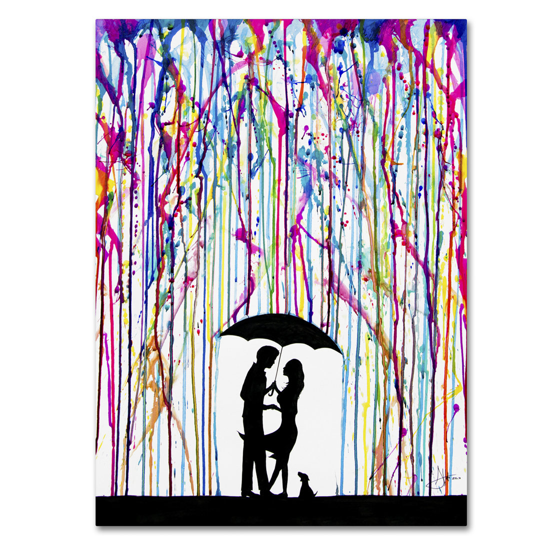 Marc Allante " Two Step " by Marc Allante Painting Print Trademark Fine Art 