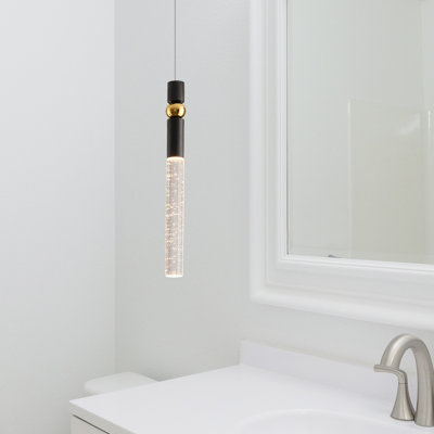 Mini-luminaire suspendu en cristal 1 lumière Lykan