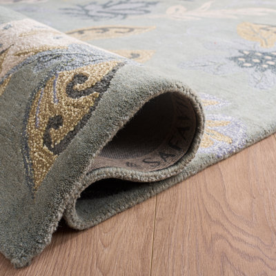 Tapis floral en laine touffeté à la main Arber Jardin