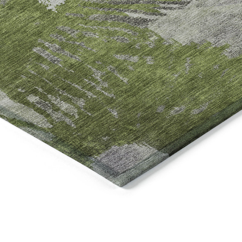 Kaylani Washable Abstract Indoor / Outdoor Rug, Rectangle 3' x 5'