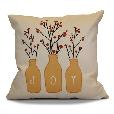 Holiday Wishes Reversible Throw Pillow