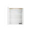 Surface Framed Mirrored Bathroom Cabinets with Mirror and 2 Adjustable Shelves