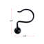 Crochets de rideau de douche Ball Steel-50055107