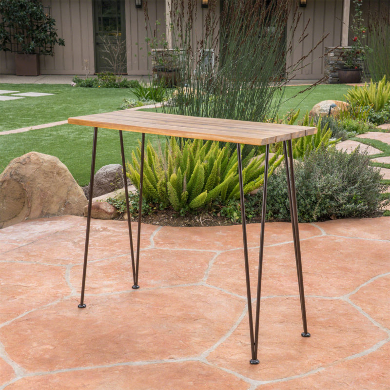 TABLE DE TABLE EN BOIS ET MÉTAL DENALI INDUSTRIAL