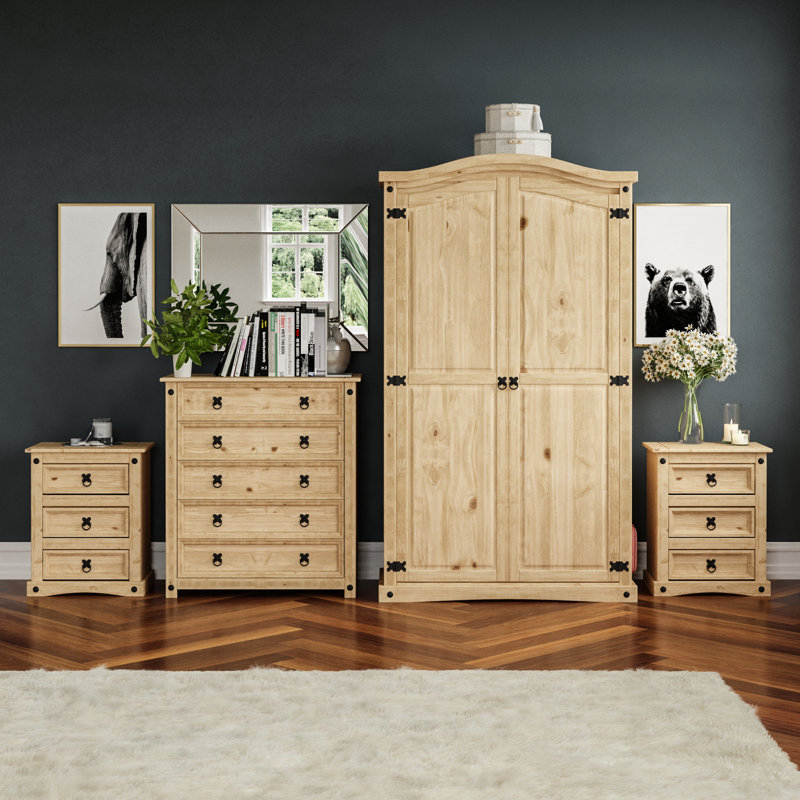 Harold Solid Wood Piece Bedroom Set