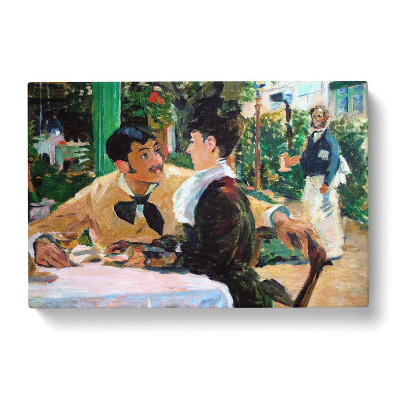 At Father Lathuille by Edouard Manet - Wrapped Canvas Painting, 40cm H x 60cm W x 3cm D