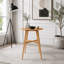Table de bar de style Mid-Century moderne avec huit pieds en bois d'hévéa-133598438