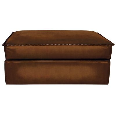 Urban Cowboy Leather Ottoman