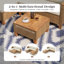 Ensemble de conversation d'extérieur en osier avec table basse en bois d'acacia-2046607201