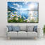 Art mural en verre "Daisies by the Lake"-129632953