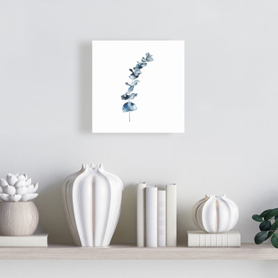 Feuilles d'eucalyptus bleu | Décor de toile botanique minimaliste