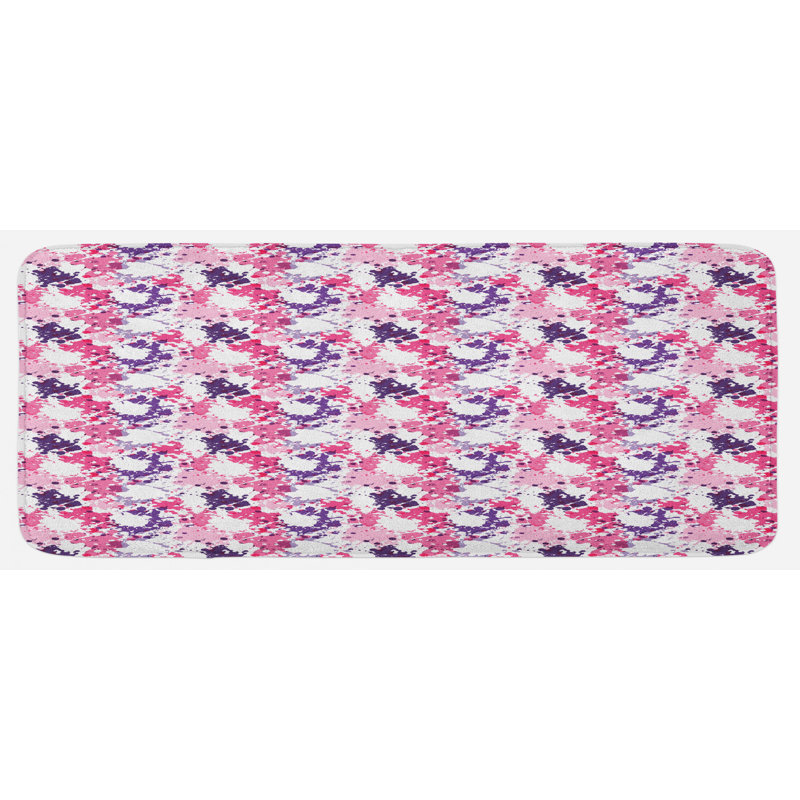 Tapis de cuisine à motif de formes d'inspiration expressionniste d'inspiration expressionniste