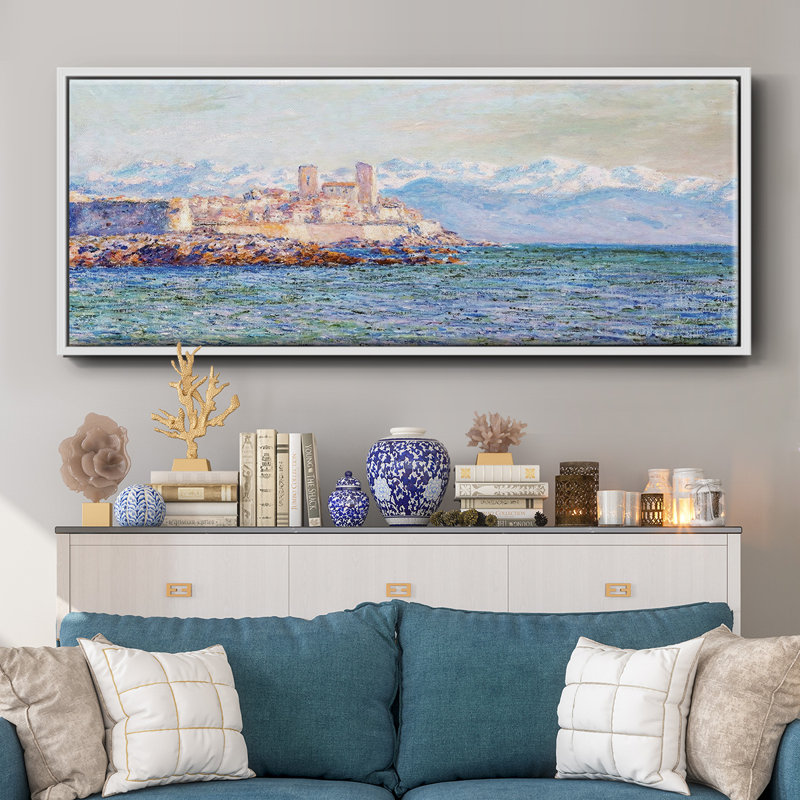 Le vieux fort d'Antibes, 1888 - Toile encadrée, H 24 po x l 60 po