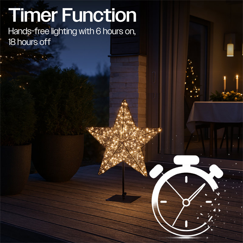 LED Indoor / Outdoor Lighted Window Décor, 44cm H x 30cm W x 9cm D