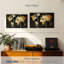 «Gold Map», reproduction sur toile-597232526