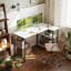 Lajeanne L-Shaped Metal Base Computer Desk-1393768608