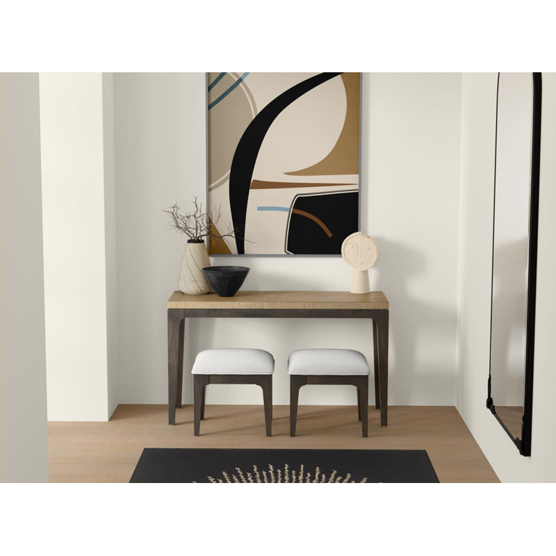 Console Lynleigh de 18 po de large en chêne avec une finition brune à deux tons