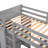 Twin Size Loft Bed With Stand-Alone Bed, Shelves, Desk, And Wardrobe For Space-Saving And Versatile Use-933403561-933403560