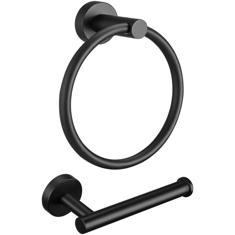 2 - Piece Bathroom Hardware Set, Matte Black