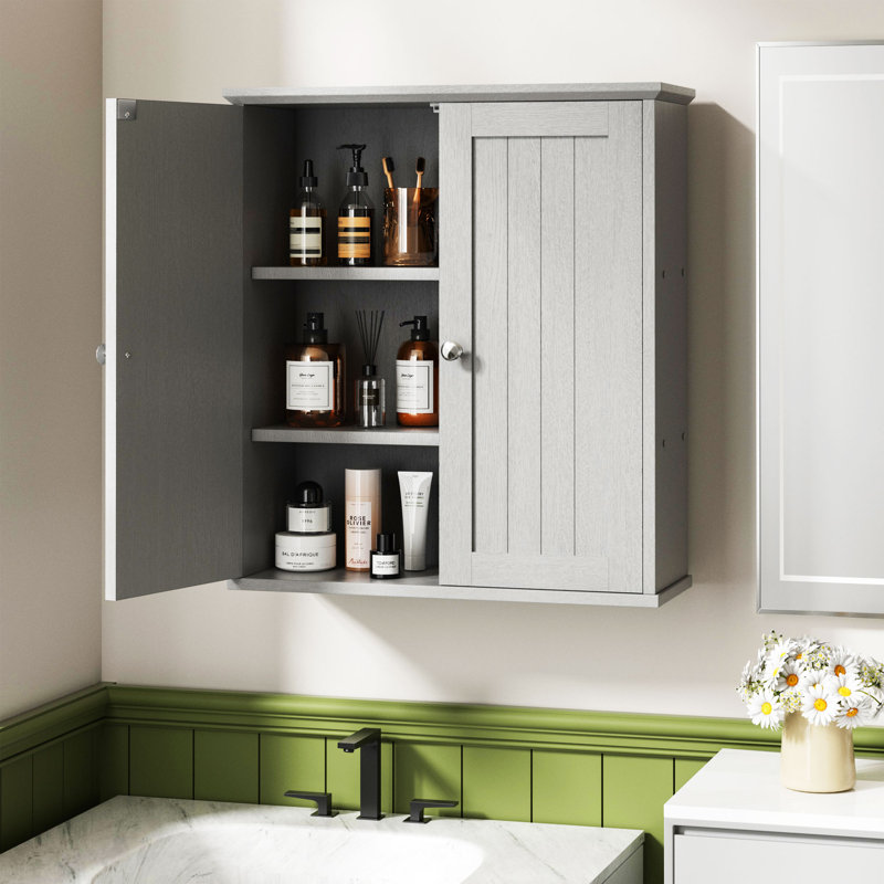 Armoire murale Deyaa, Gris