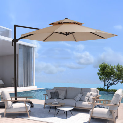 Pulk Round Cantilever Umbrella with Cover