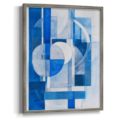 Série ABSTRACT Lxxxi, reproduction encadrée - bois massif