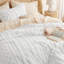 Ensemble d'édredon pour lit simple capitonné Boho - ensemble de literie 2 pièces bleu marine Shabby Bed，-110437405-105490879
