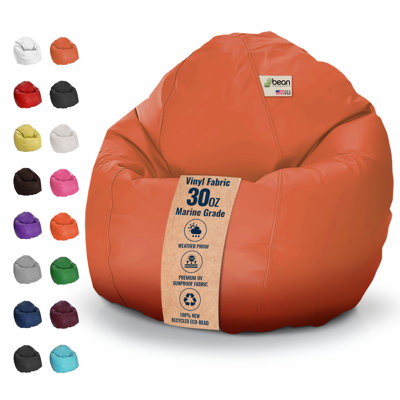 Fauteuil à billes - avec billes de polystyrène et fauteuil imperméable rempli de mousse CertiPUR pour adultes et adolescents