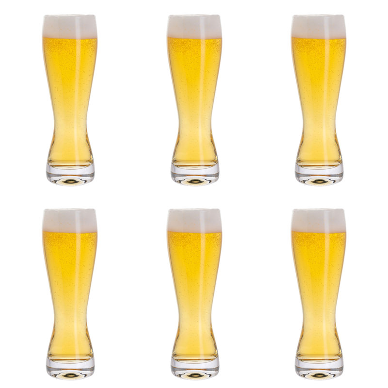Dartington Crystal Bar Six Beer Glasses