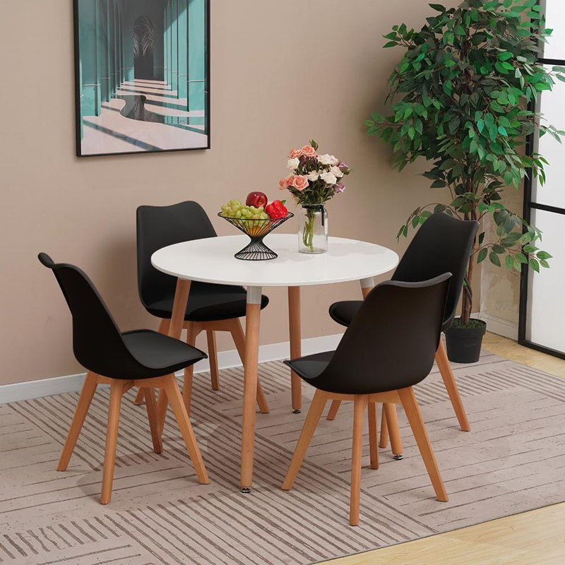 4 - Person Dining Set, Black