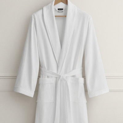 Peignoir luxueux en velours gaufré