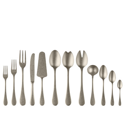 Vintage Pewter Flatware Set - 67 Pieces - Champagne
