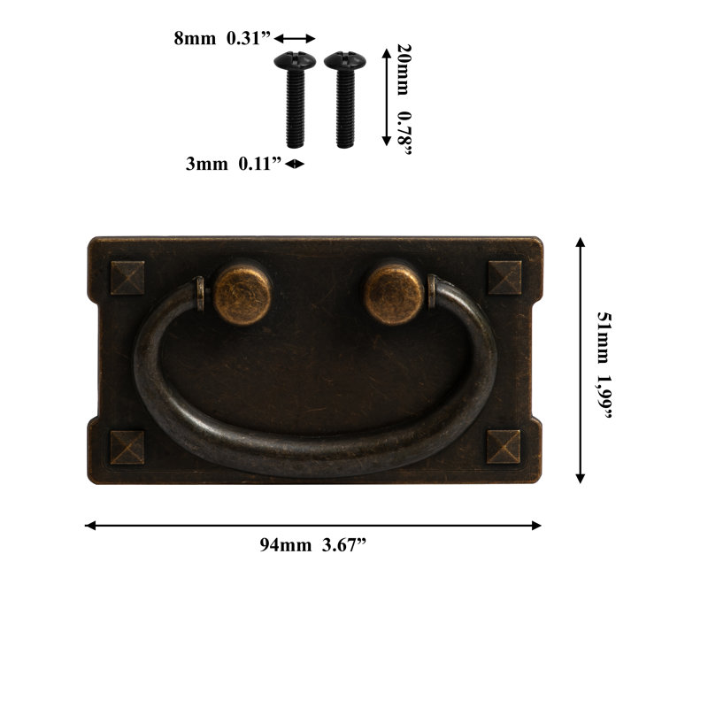 Faiyaz 7.6 cm centre Drop Handle
