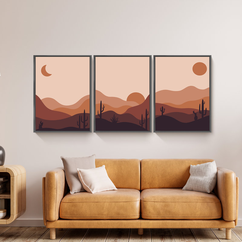 Ensemble de 3 reproductions de photos sur toiles, L 36 po x H 16 po x P 1,5 po, Noir
