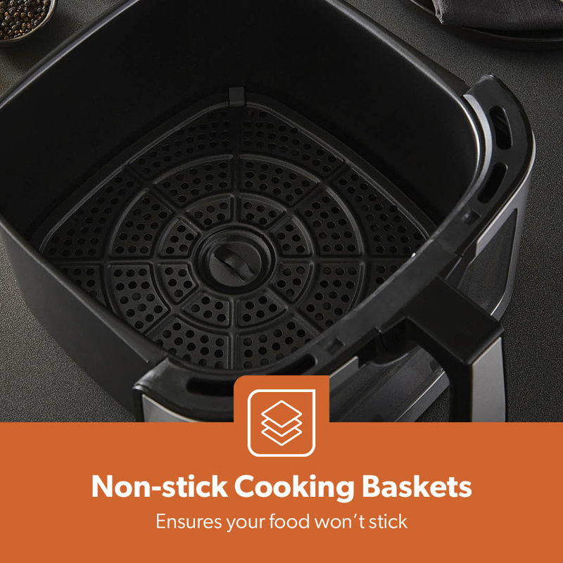 GEEPAS Digital Air Fryer Vortex Technology 9.2L Basket LED Touch Display 60Min Timer 1800W
