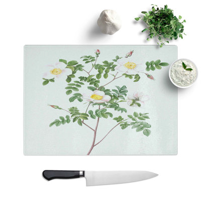 Tempered Glass De Candolle's Rose Chopping Board