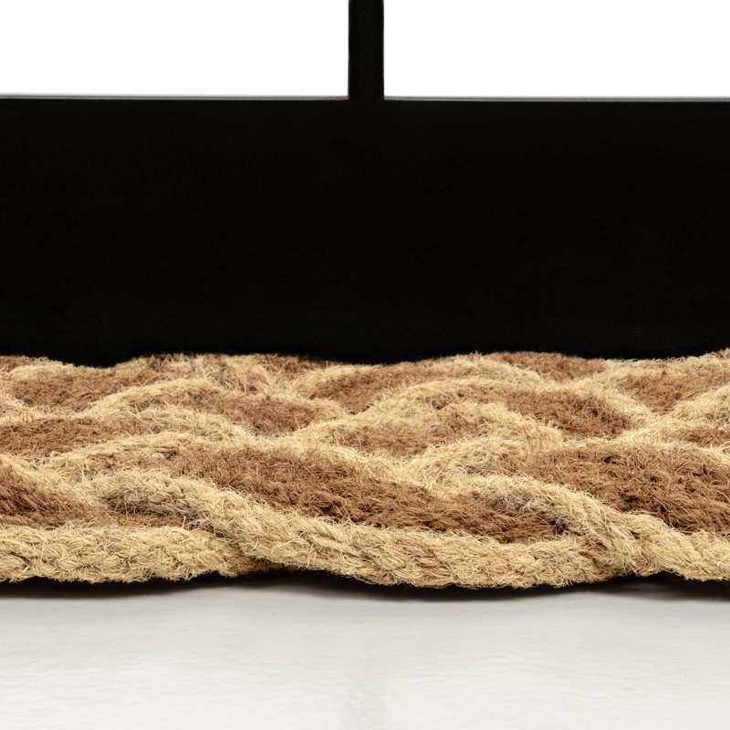 Tapis de porte intérieur / extérieur Cowgill Classic, Naturel / blanchi