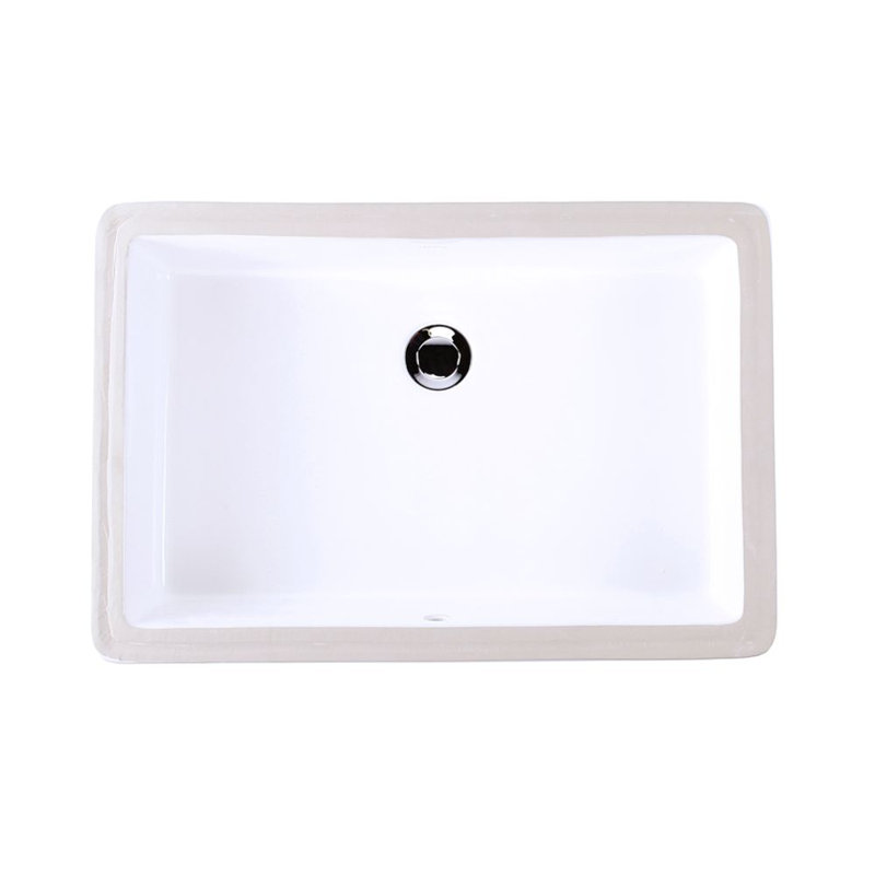 Cube 21.38 in. L Bathroom Sink, White