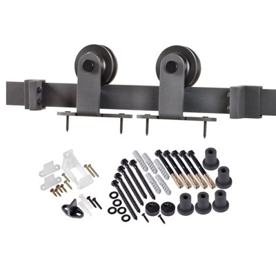 Spectrum Top of Door Standard Single Barn Door Hardware Kit