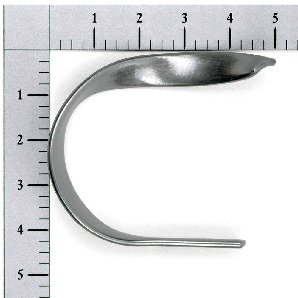 Presley Curtain Holdback, Plated Brushed Pewter