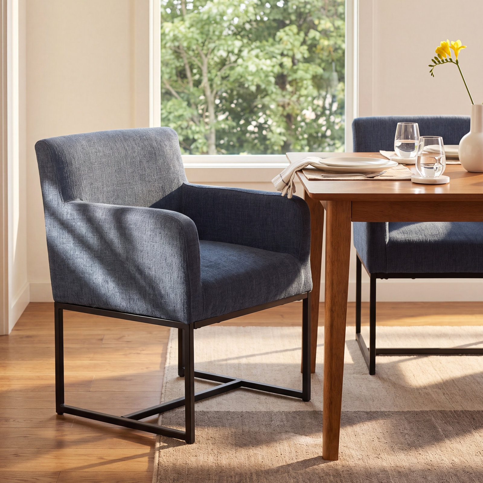 Brimson Dining Armchair, NavyBlue
