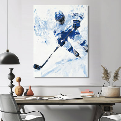 Joueur de hockey sur la patinoire VI
