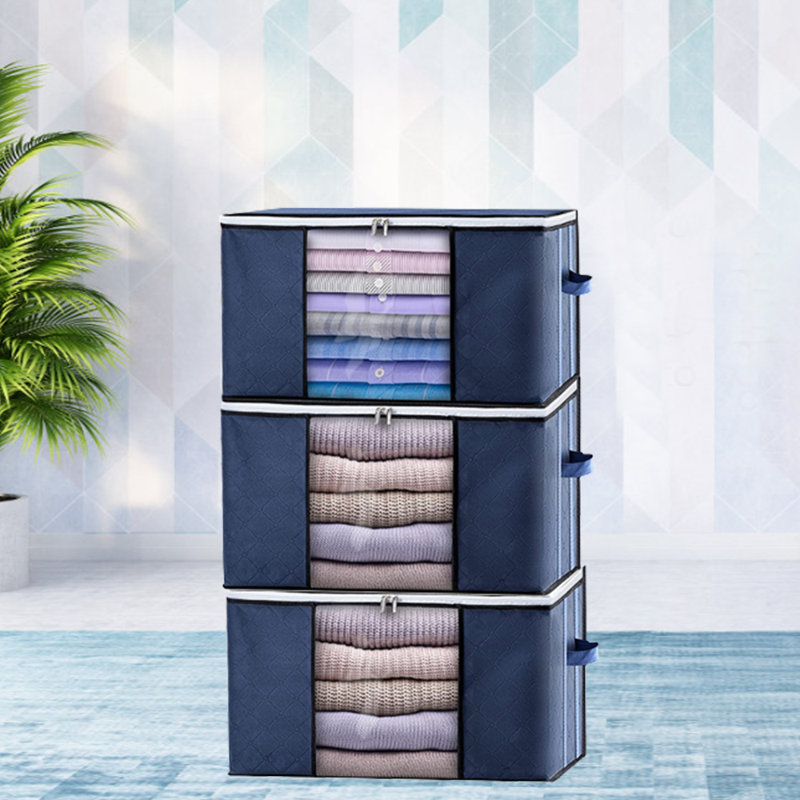 Ensemble de sacs de rangement en tissu, Bleu